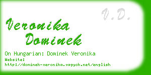 veronika dominek business card